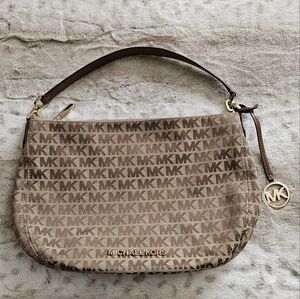 Michael Kors canvas shoulder bag